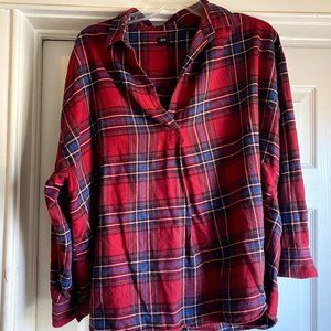 Uniqlo Flannel Pull Over Shirt